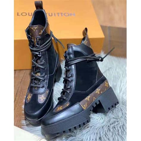 lv monogram boots|louis vuitton platform boots.